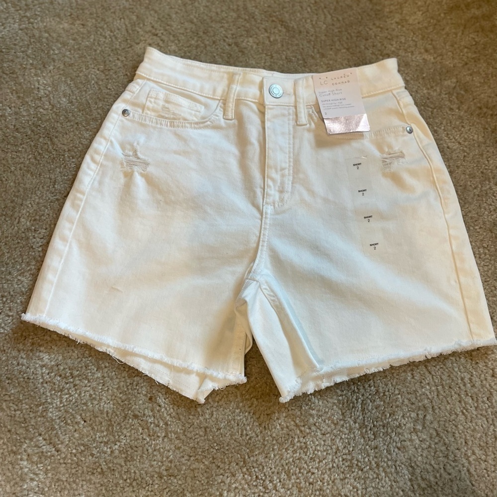 Lauren Conrad Super High Rise Cut Off Shorts